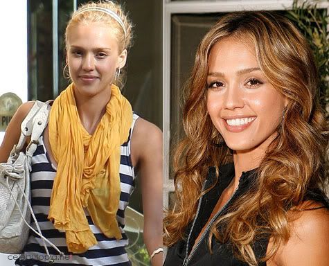 Jessica Alba Blonde. Want to lighten up for summer? Try warm gold highlights