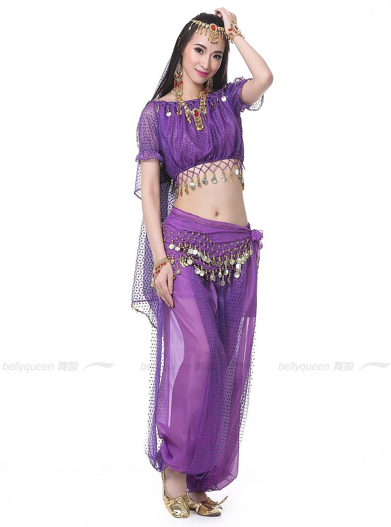 Dancewear Polyester Arabic Belly Dance Costumes For Ladies 916888 3 Pieces Belly Dance Costumes