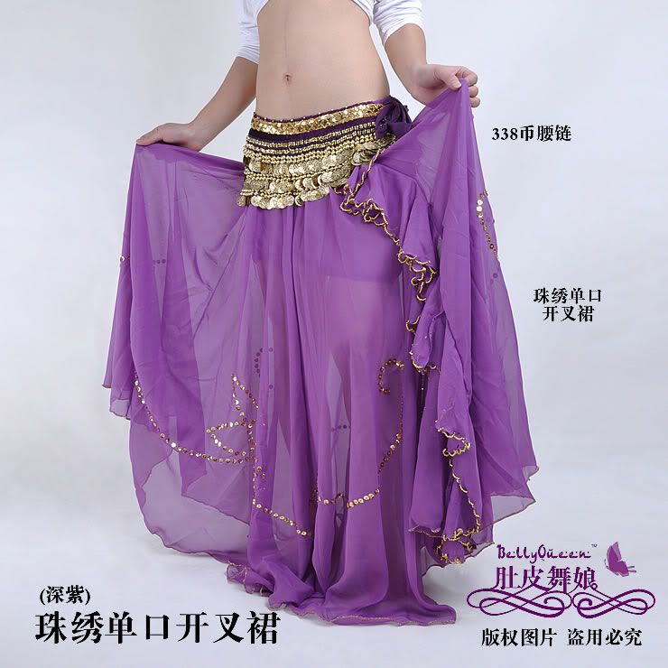 Dancewear Chiffon Belly Dance Skirt For Ladies 11 Colors [12221273216
