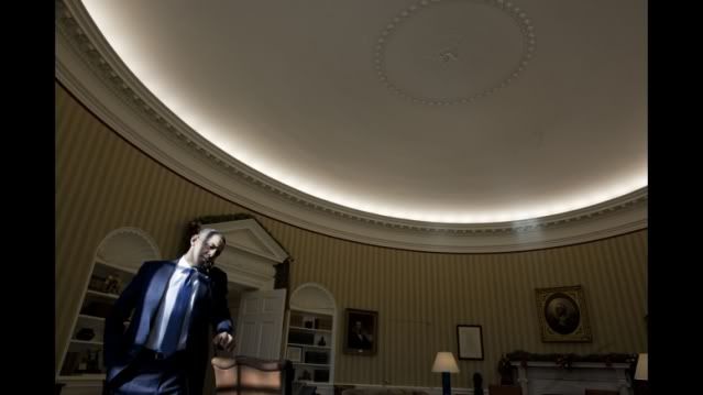 President Barack Obama talks on the phone in the Oval Office, Dec. 19, 2011. (Official White House Photo by Pete Souza)