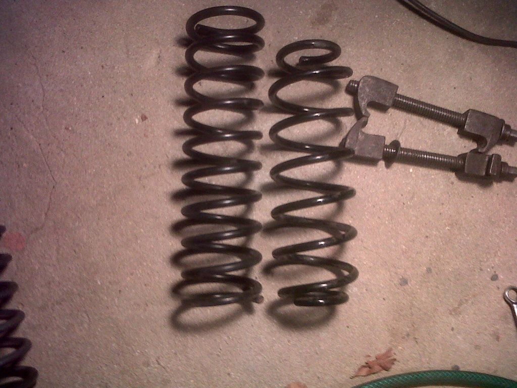 2000 VW Polo springs on Golf mk1