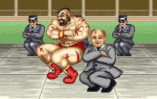 Zangief Dancing Side by Side with Mikhail Gorbachev Image