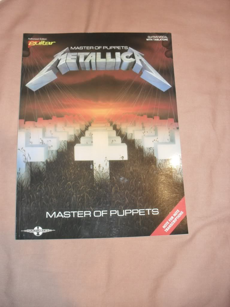 Master Of Puppets Guitar Tab Book