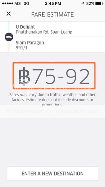 [Update] ข้อมูลการใช้บริการ Uber Taxi Uber X Uber Black