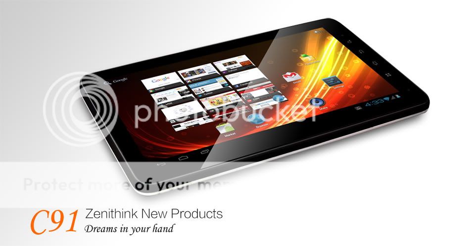Zenithink Zt 280 C91 8GB Cortex A9 Android 4.0 Capacitive 10 multi 