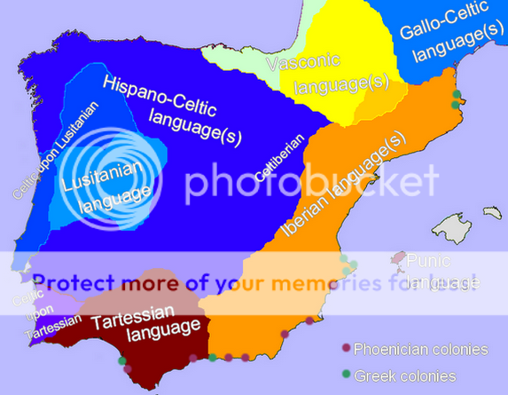 Linguistic Iberia through Time (Map Summary)