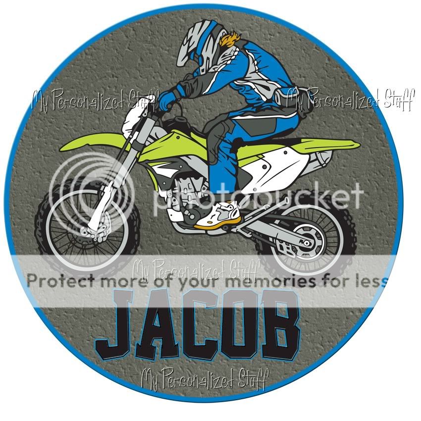 Personalized MOTOCROSS Dirt Bike Boy Name T Shirt Race  